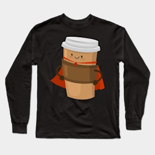 Coffee Superhero Long Sleeve T-Shirt